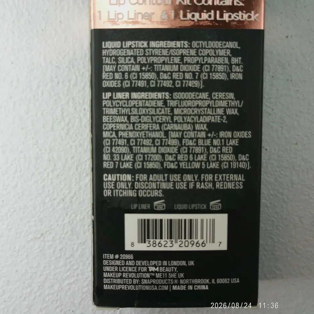 REVOLUTION Retro Luxe Lip Contour Kit - Pencil Lipstick (Value Pack) Sealed